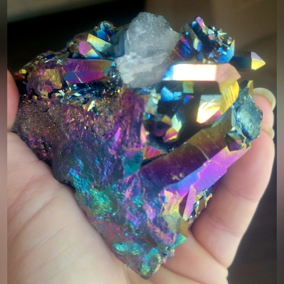 364g Rainbow AURA Quarts Cluster - Picture 2 of 8